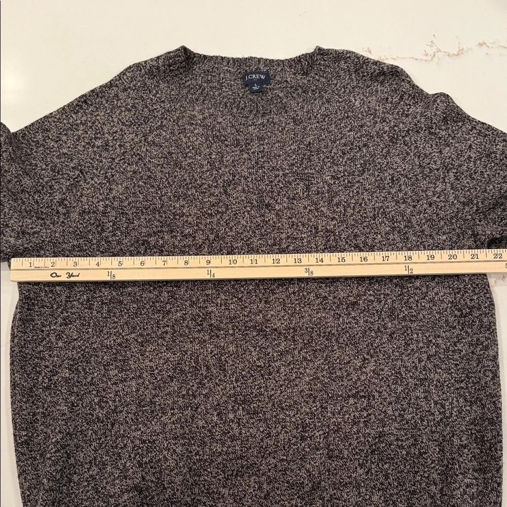 J.Crew Lambswool Blend Crewneck Sweater Gray Knit Classic Men’s Large
